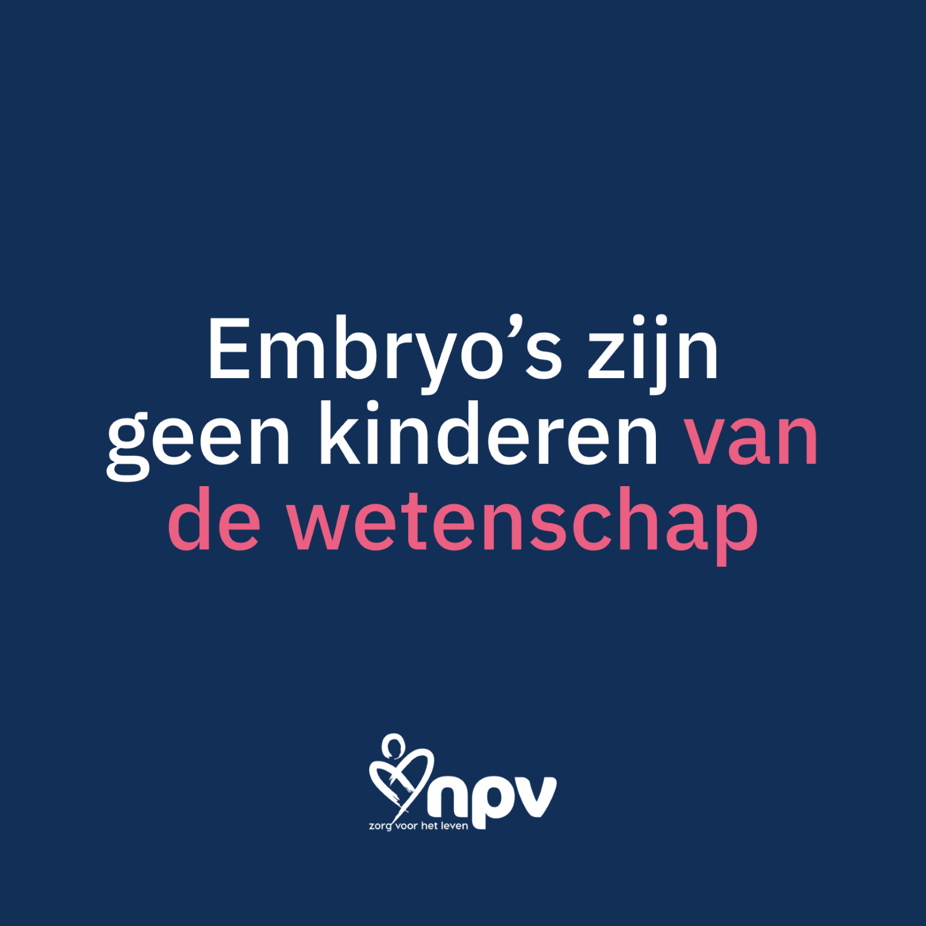 Kweken van embryo’s overschrijdt een ethische grens