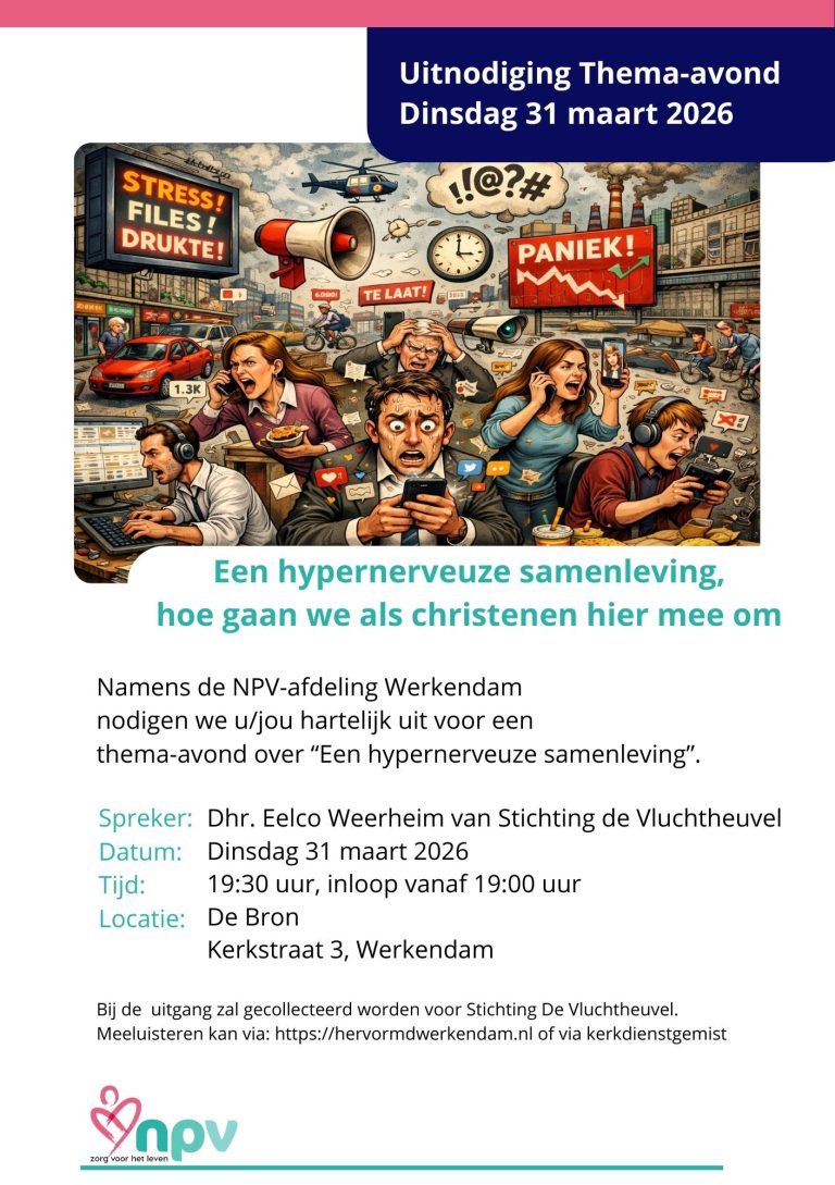 Thema-avond “een hypernerveuze samenleving”