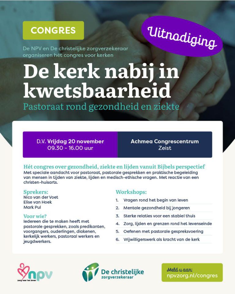 Congres ‘De kerk nabij in kwetsbaarheid’
